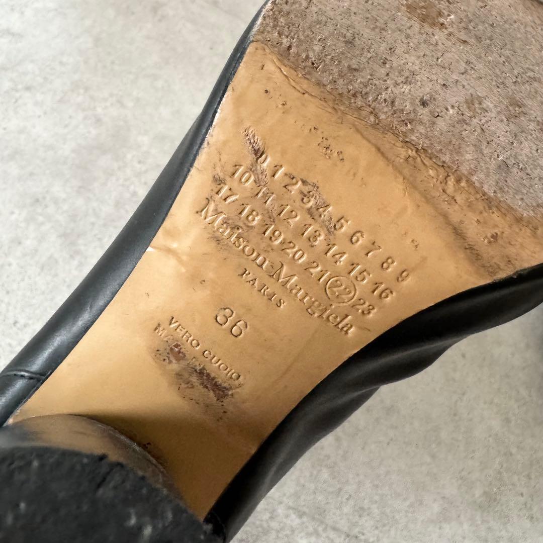 メゾンマルジェラ　足袋　タビブーツ　TABI　ブーティ　ヒール　黒　36