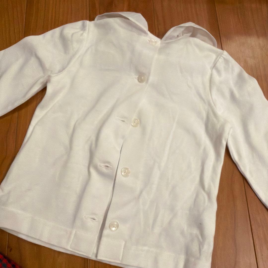 ファミリア　ワンピース　ブラウス　赤チェック