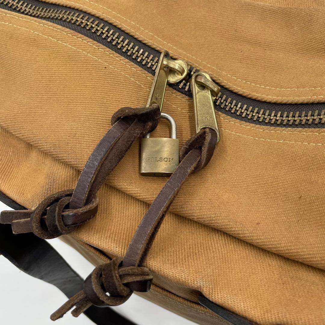 フィルソン トートバッグ キャンバス 肩掛け A4収納 ベージュ