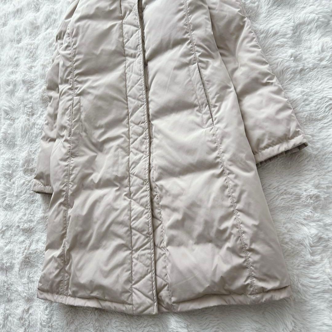 大きいLサイズ✨マックスマーラ★ラビットファー ダウンコート ピンクベージュ