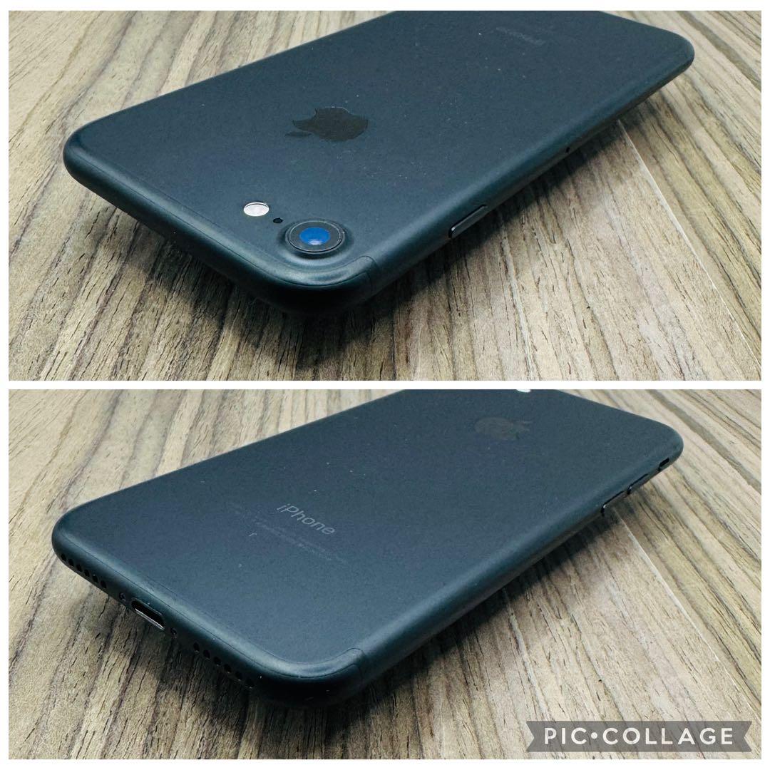 【美品】iPhone7 ブラック 32GB シムフリー 【新品大容量バッテリー】