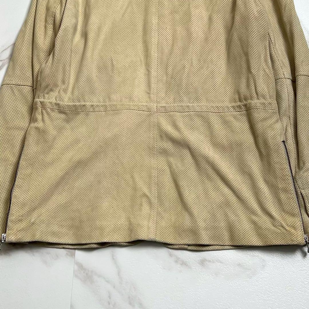 学様　EMMETT エンメティ　シングルライダース　ジャケット ベージュ