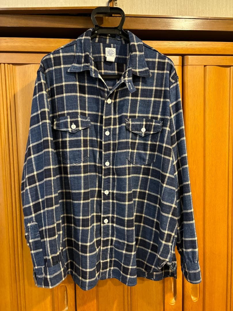 POST OVERALLS THE NAVY CUT2 サイズXL