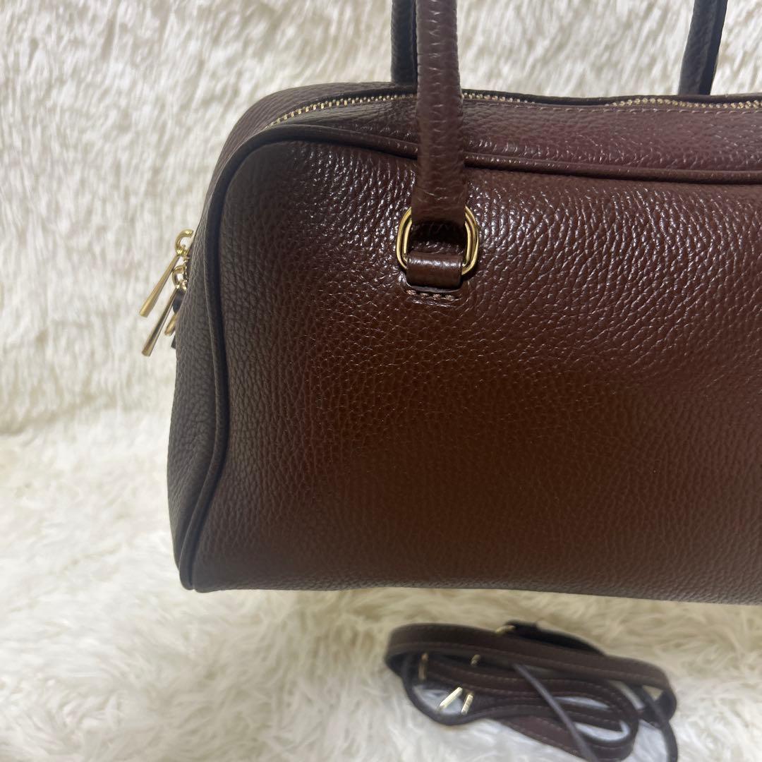 【未使用級】AULENTTI オウレンティ 2WAYスクエアボストン