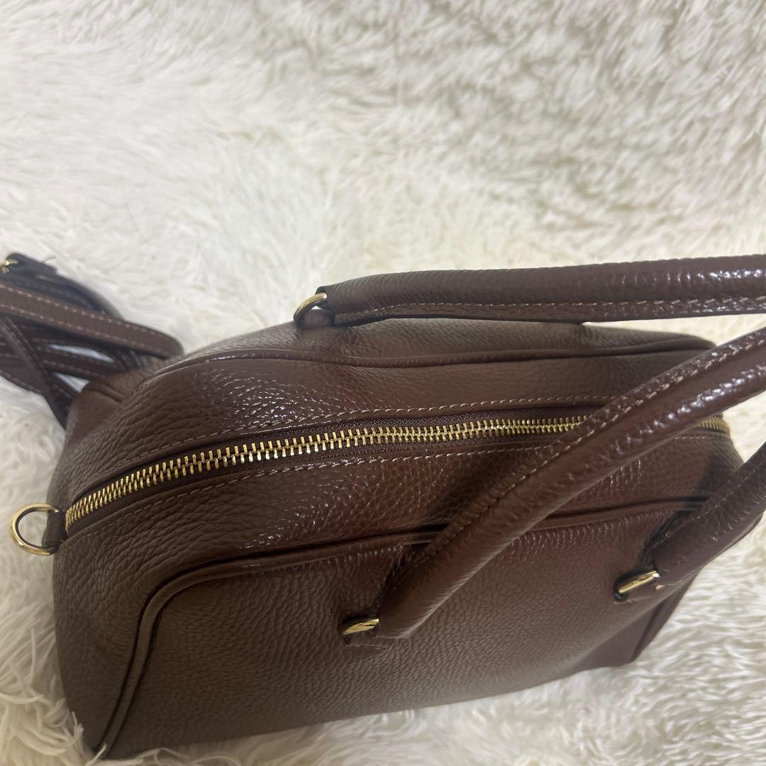 【未使用級】AULENTTI オウレンティ 2WAYスクエアボストン