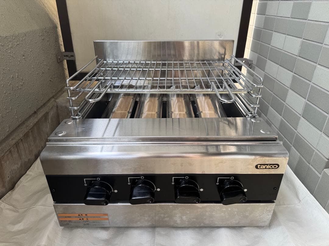 tanico タニコー　業務用　ガス赤外線グリラー　下火式　TMS-TIG-4