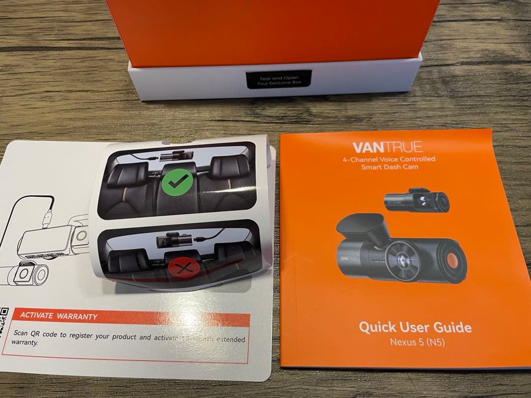 VANTRUE N5 ドライブレコーダー