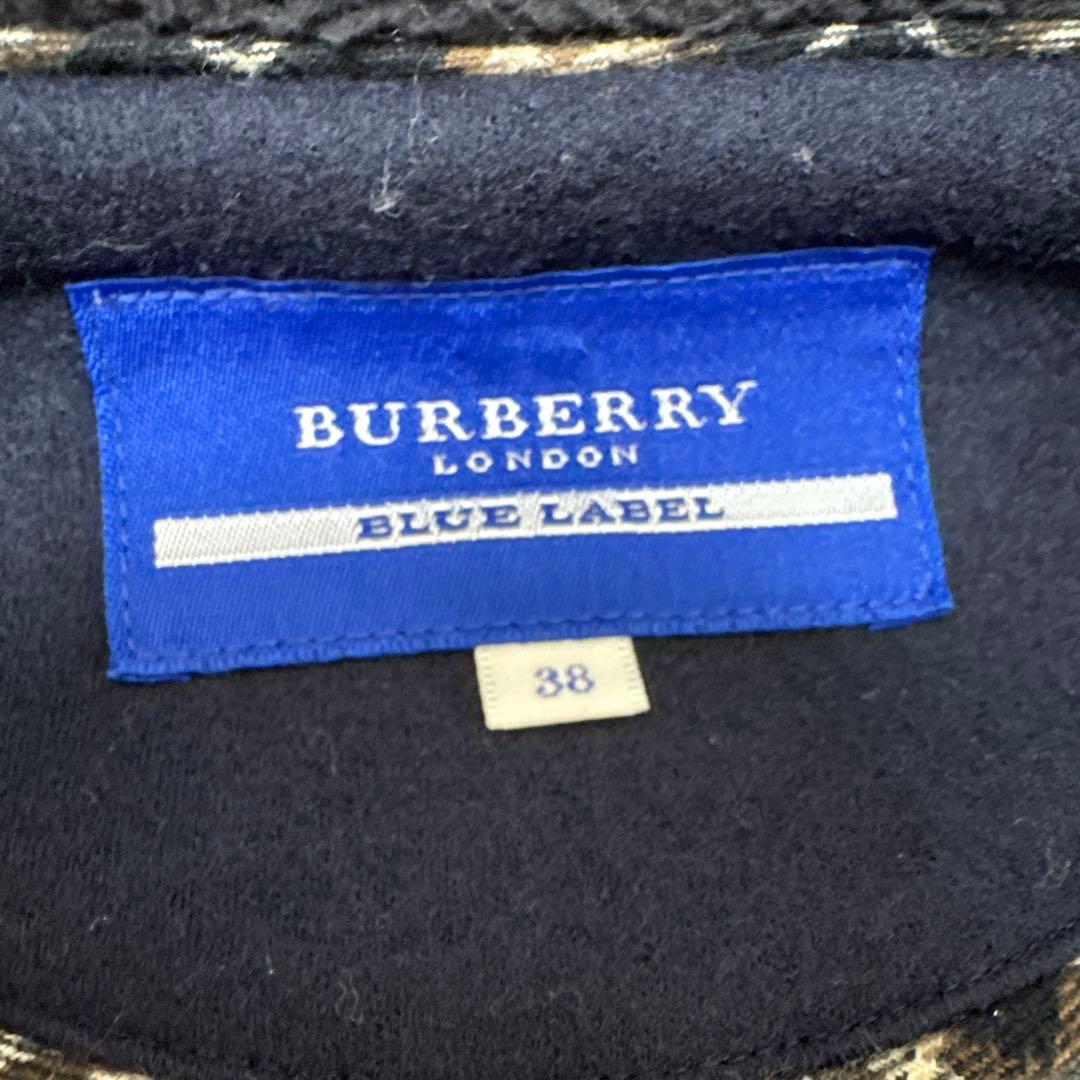【BURBERRY BLUE LABEL】ブルゾン　フード付　ショート丈
