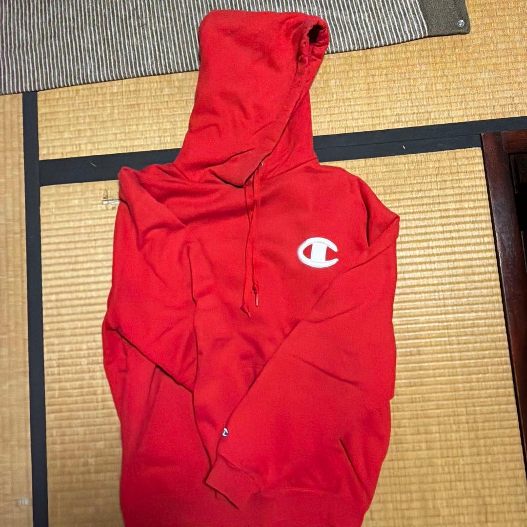 Championスーパーフーディー　コーンヘッド レッド パーカー