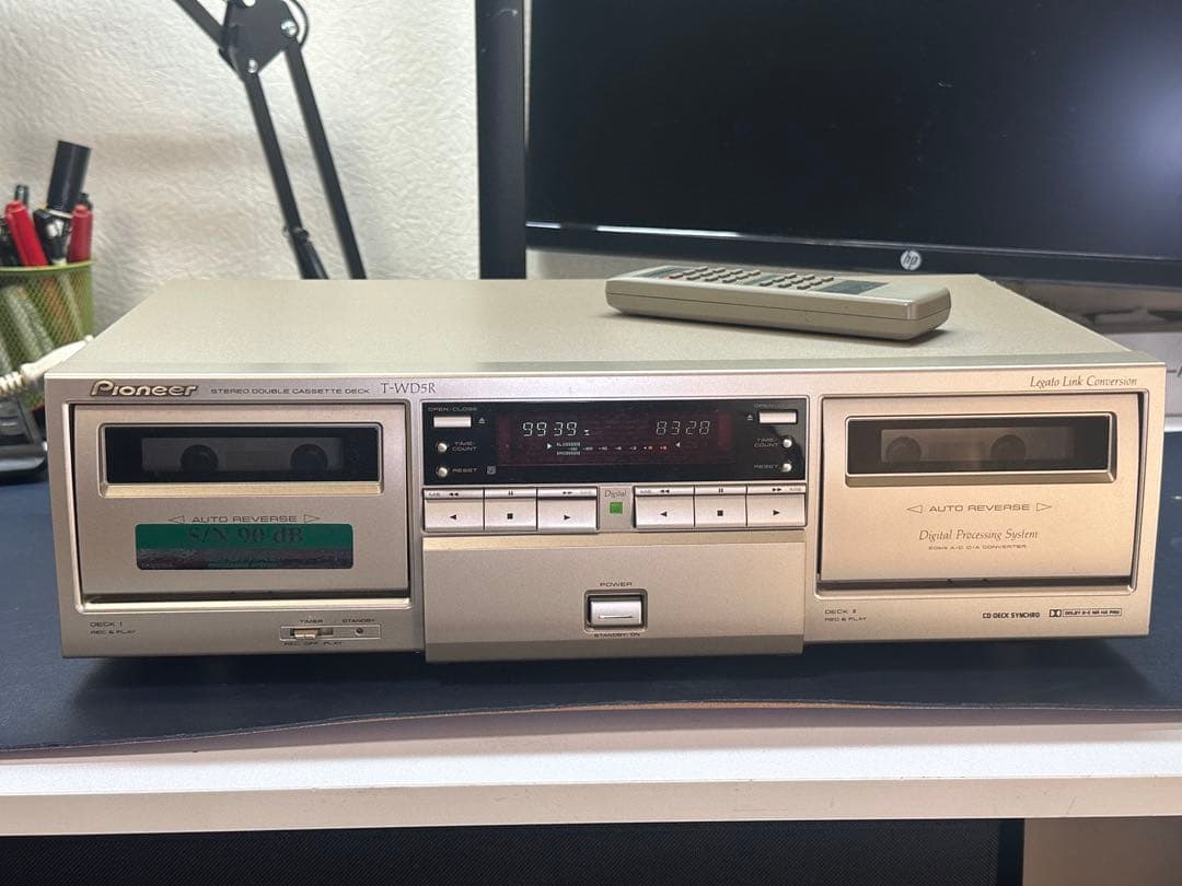 【希少美品】パイオニアステレオダブルカセットデッキT−WD5R