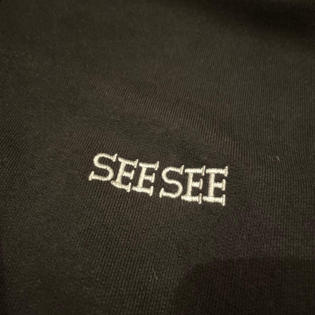 m*m様 SEE SEE シーシー フルジップパーカー 黒 L 日本製 パイル地