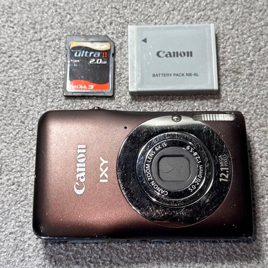 ニ*ム様 ☆動作OK Canon IXY 200F バッテリー＆SDカード付き付