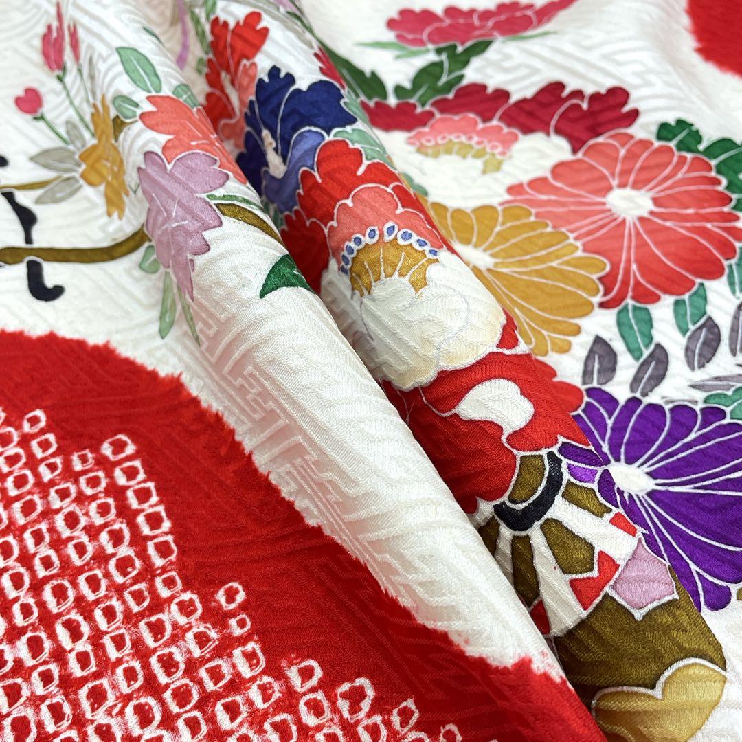 ◎mk-2180　女児　着物　3才　七五三　お宮参り　　1-26