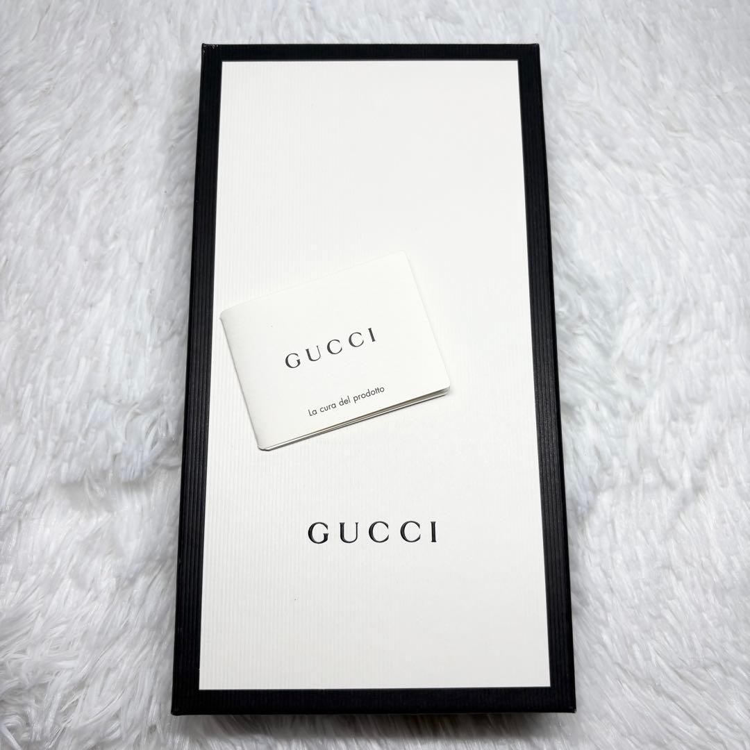 ✨訳あり美品✨ グッチ GGスプリーム ラウンドジップ 長財布 PVC ブラウン