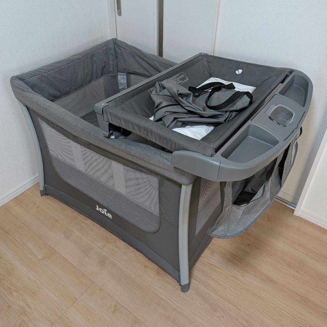 KATOJI JOIE プレイヤード イリュージョン ベビーベッド グレー