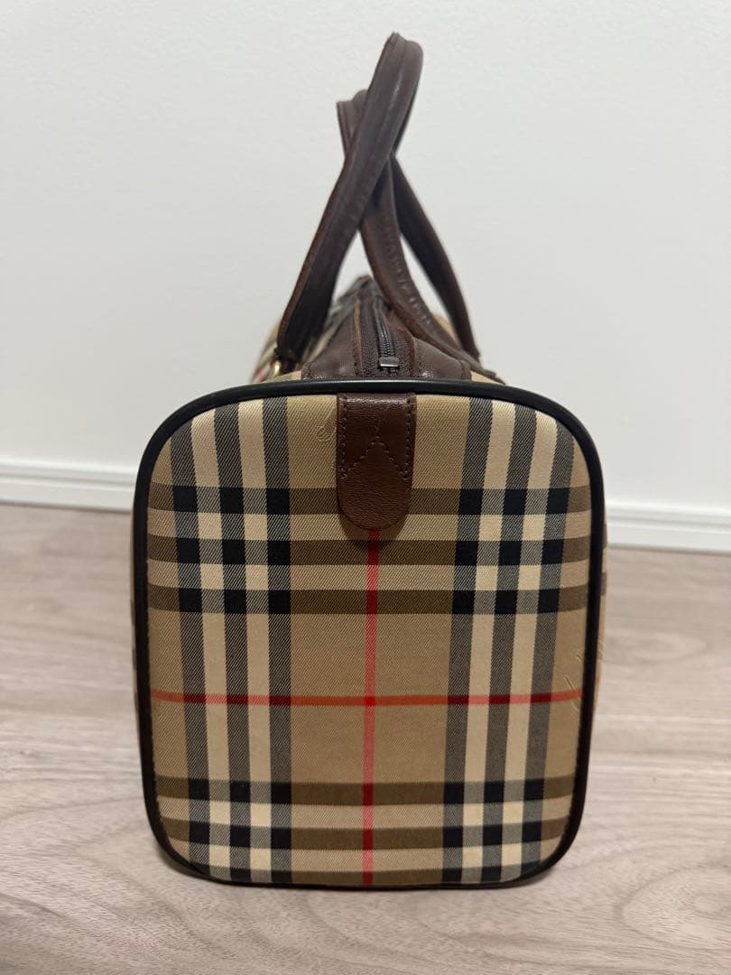 Burberry チェック柄 ボストンバッグ