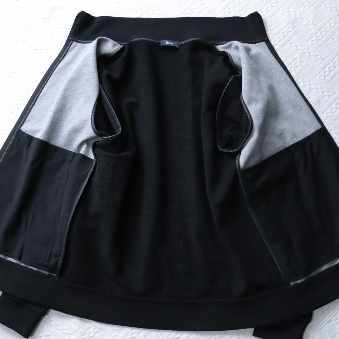 新品タグ付き！ HERNO レザー切替ジャケット　異素材ドッキング　ハイブリッド