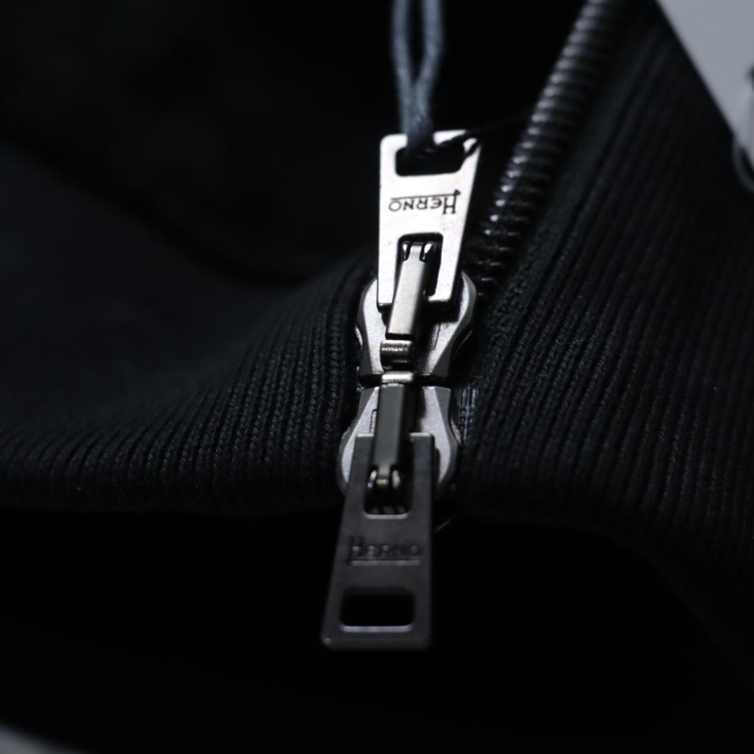 新品タグ付き！ HERNO レザー切替ジャケット　異素材ドッキング　ハイブリッド