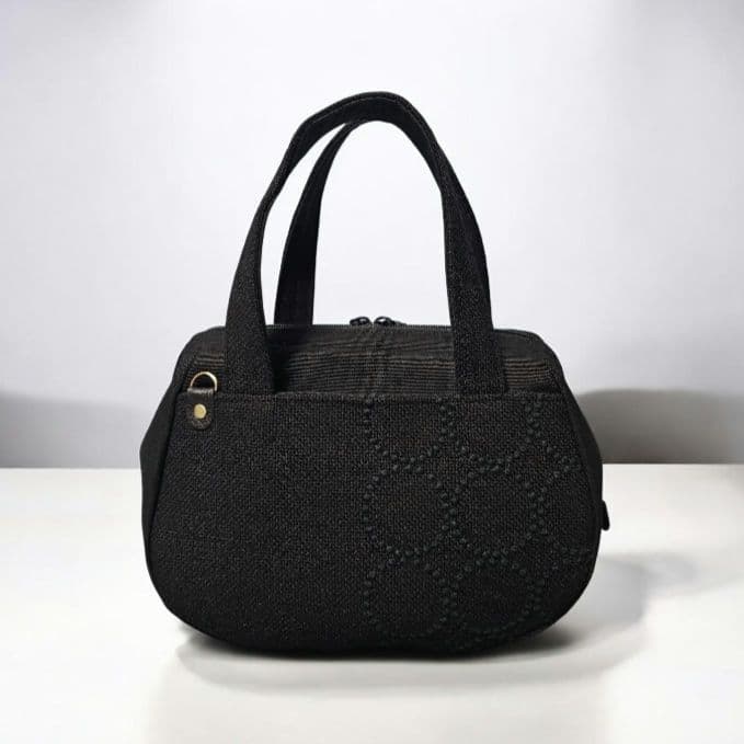 ぽってりボストンL ミナペルホネン×クヴァドラ タンバリンハリンダル 限定出品