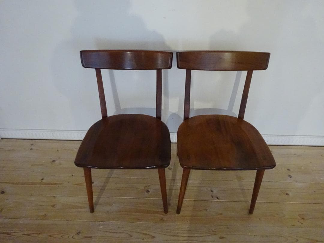 Shin　スタイル　Fill　ダイニングチェア　2脚セット　ウォールナット