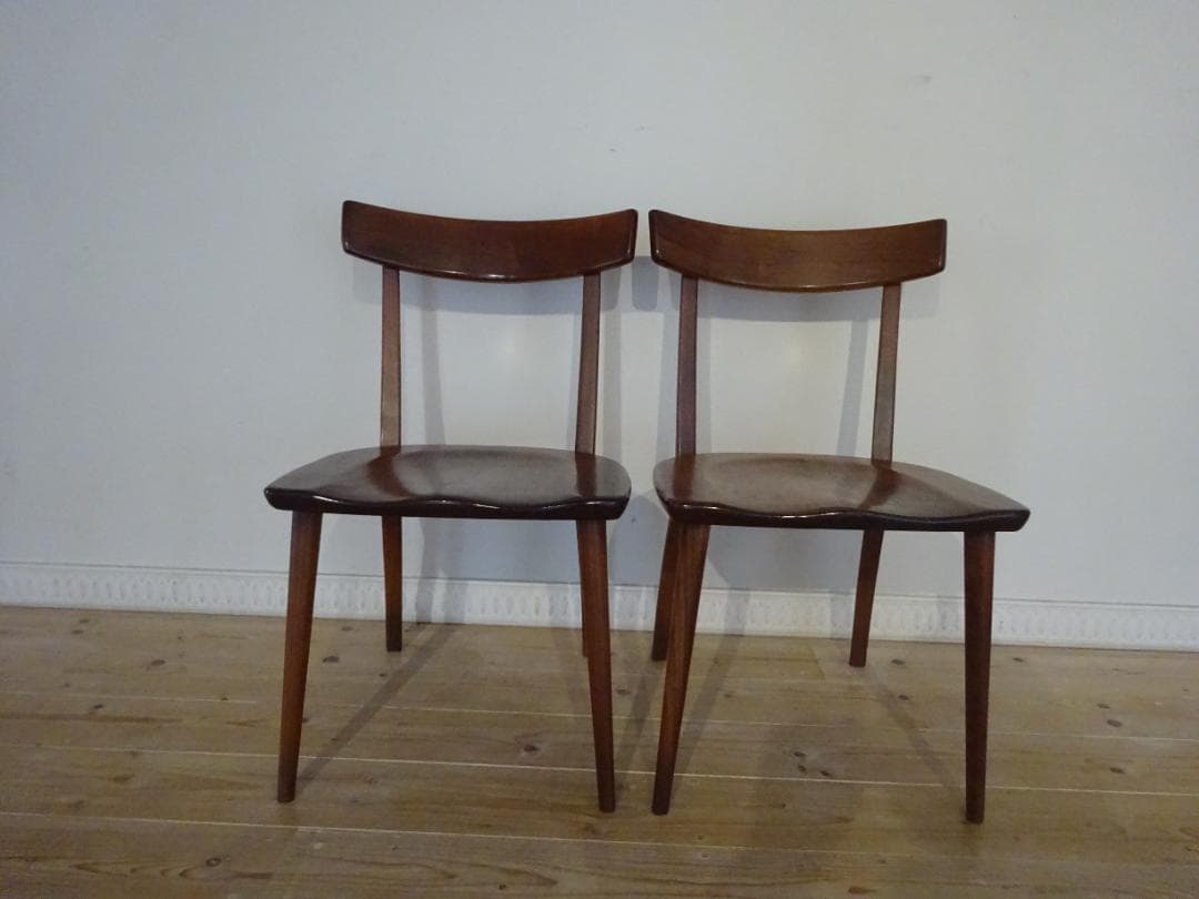 Shin　スタイル　Fill　ダイニングチェア　2脚セット　ウォールナット