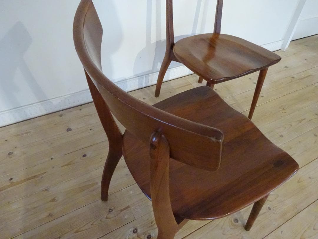 Shin　スタイル　Fill　ダイニングチェア　2脚セット　ウォールナット