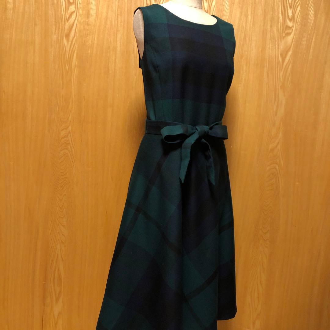 Yorkland ヨークランド　タータンチェックワンピース　美品