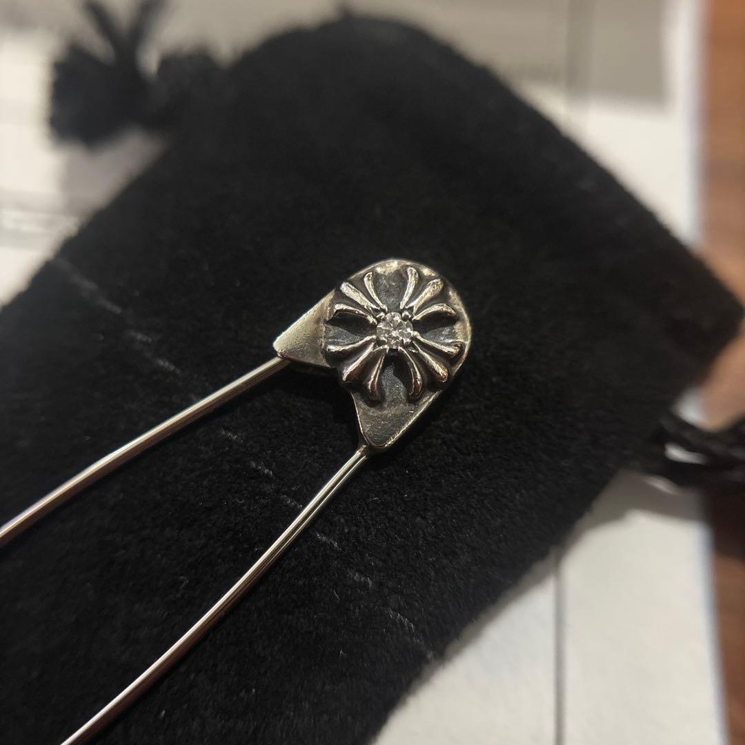 CHROME HEARTS クロムハーツ SAFETY PIN ダイヤ ラージ