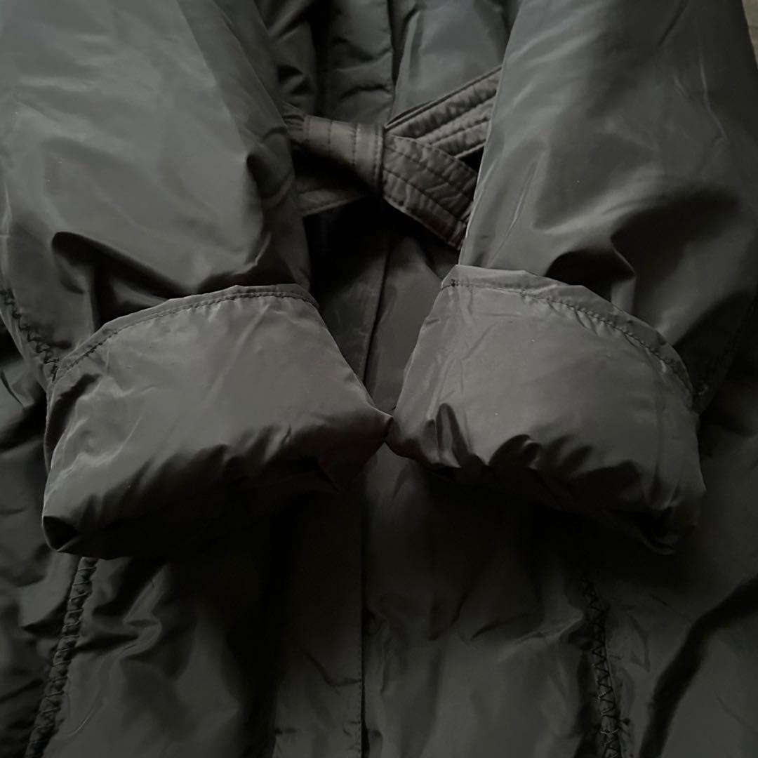 極美品 ピエールカルダン フォックスファー ダウンコート Aライン ベルト 黒