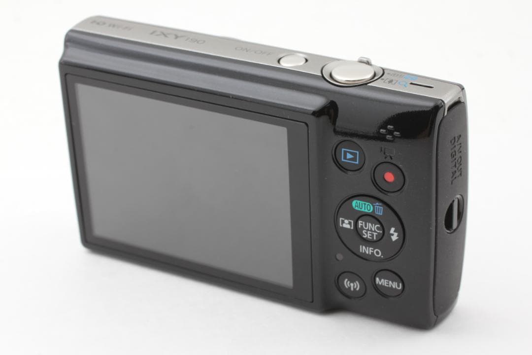 美品 Canon IXY 190 ブラック コンパクトデジタルカメラ セット