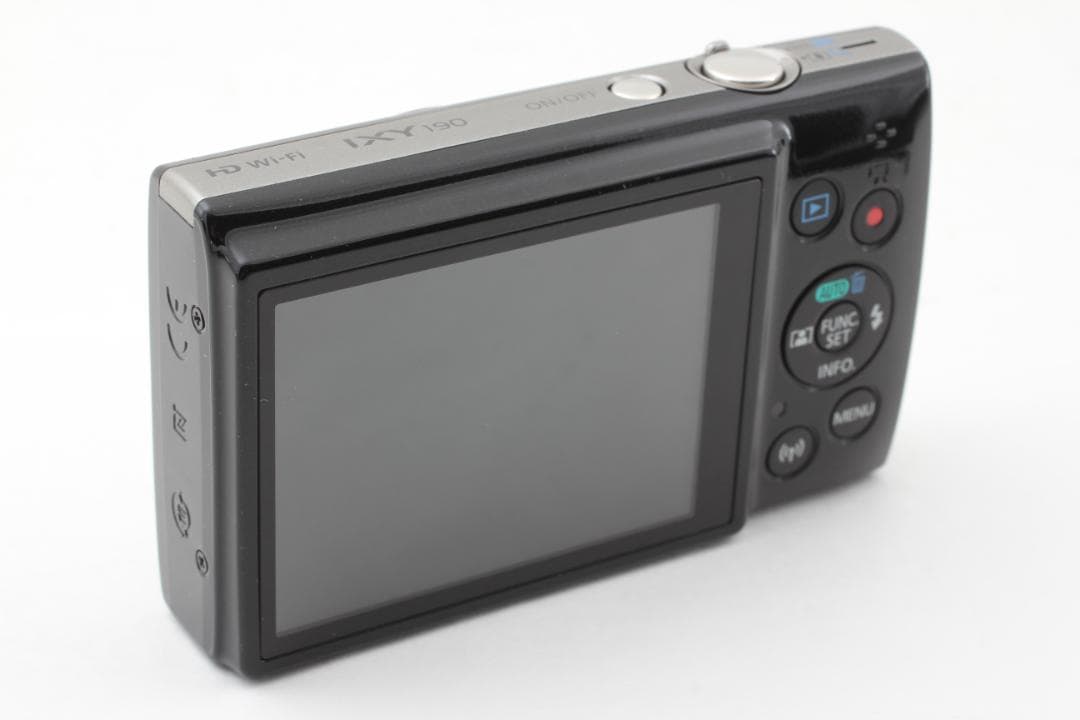 美品 Canon IXY 190 ブラック コンパクトデジタルカメラ セット