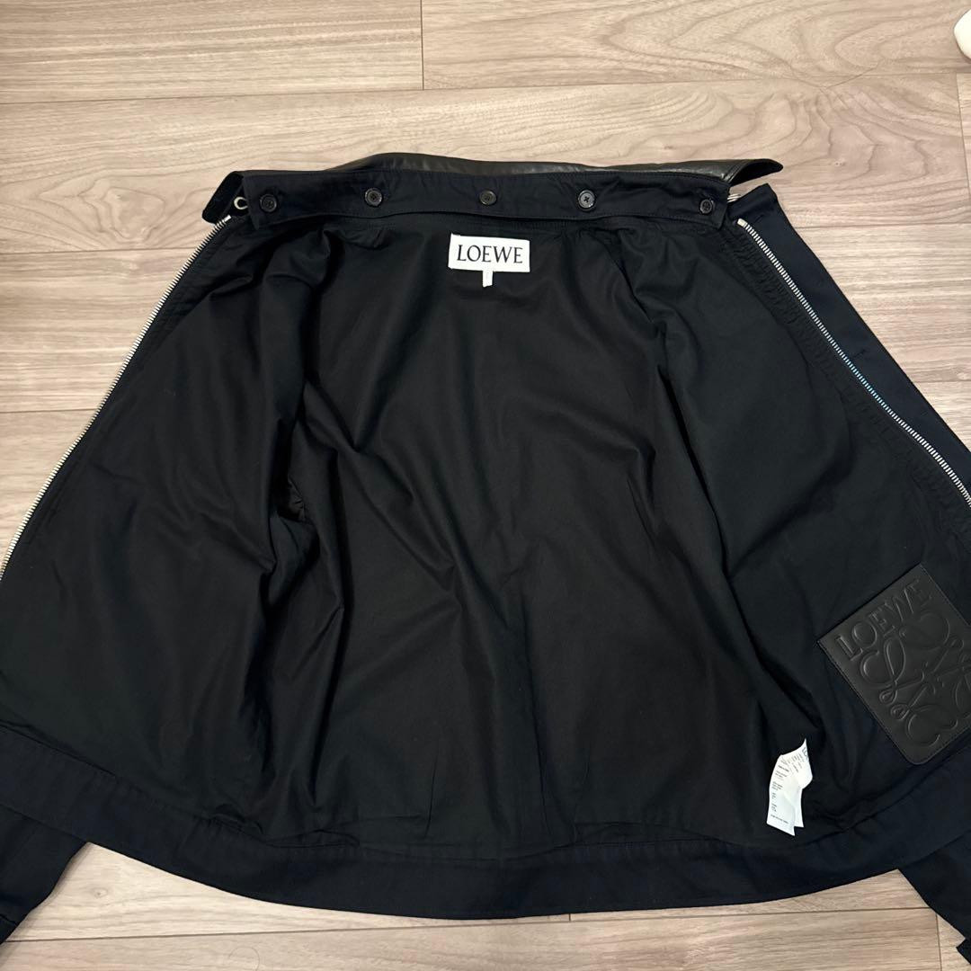 【1/27引下げ】ロエベ　レザー襟　ブルゾン　48 【Final Price 】