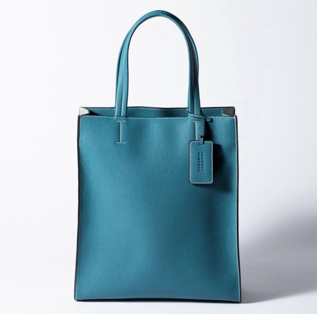 【AMEX別注】BARNEYS NEWYORK トートバッグ レザー ブルー