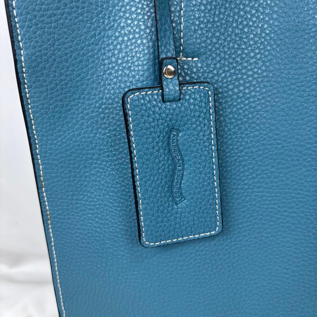 【AMEX別注】BARNEYS NEWYORK トートバッグ レザー ブルー