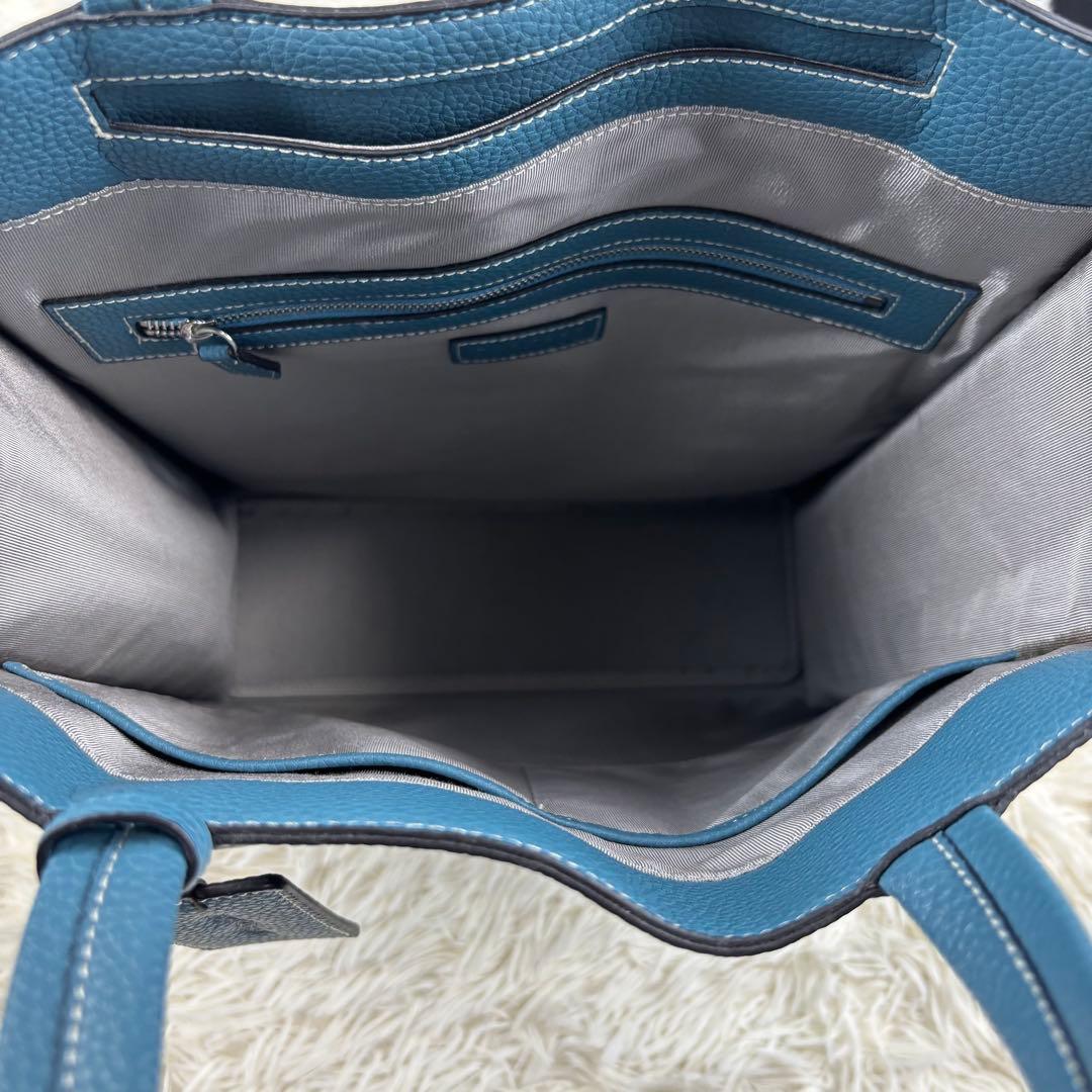 【AMEX別注】BARNEYS NEWYORK トートバッグ レザー ブルー