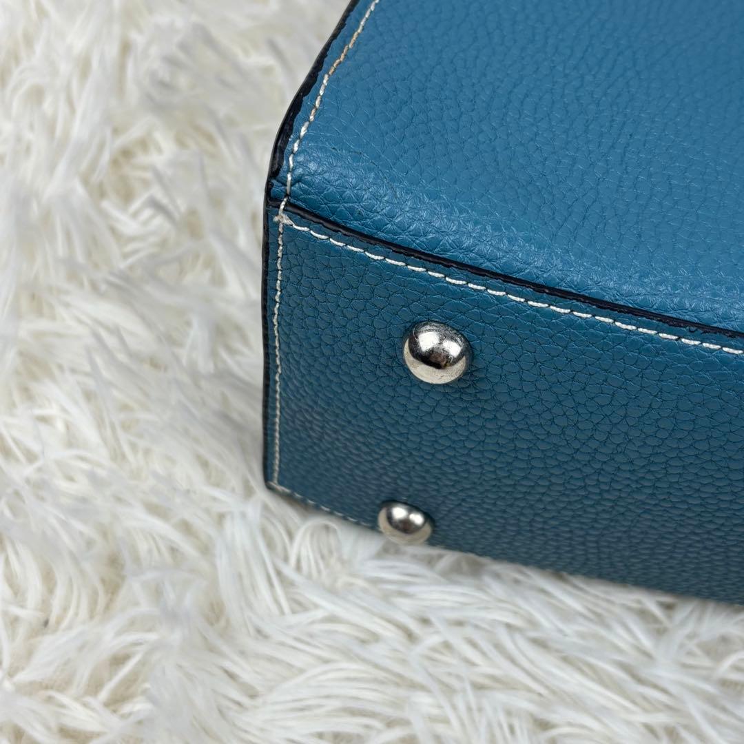 【AMEX別注】BARNEYS NEWYORK トートバッグ レザー ブルー