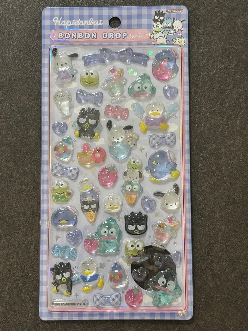 【正規品】サンリオボンボンドロップシール第2弾8枚セット