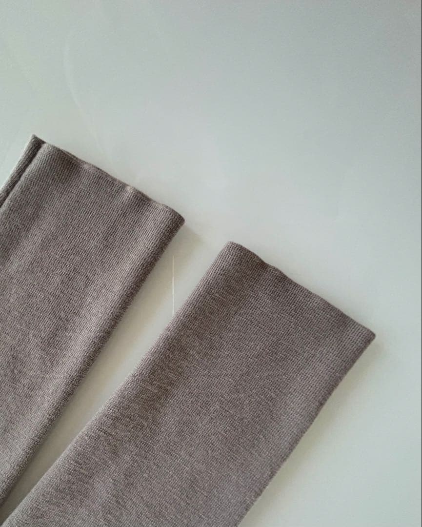 フォクシー　FOXEY グレージュ　 タートルネックニット 長袖　38