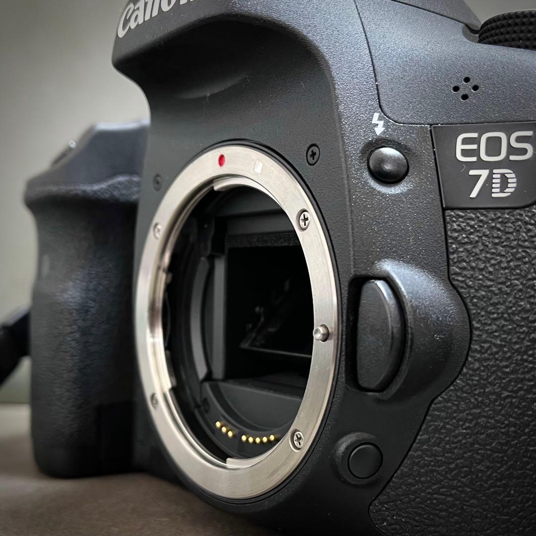 Canon EOS 7D 付属品完備 レンズ フラッシュカード２枚付き 美品