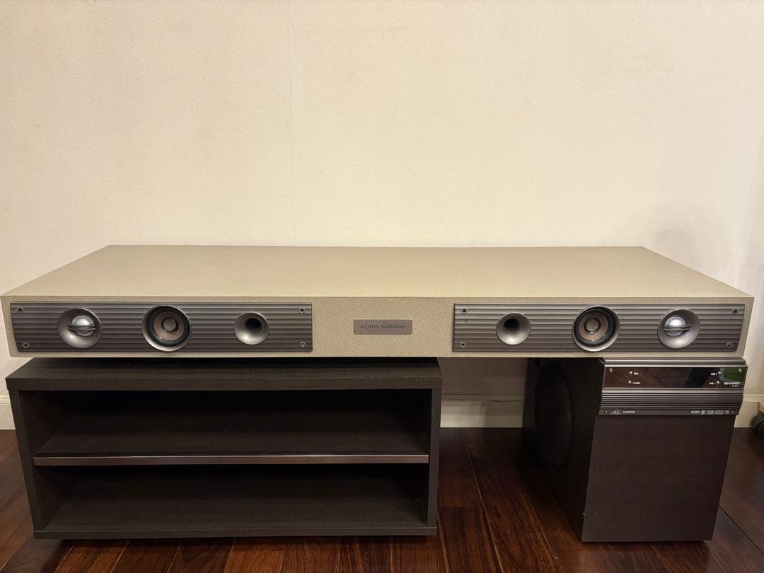 サブウーファー内蔵シャープシアターサラウンドテレビ台AN-ACY1リモコン付