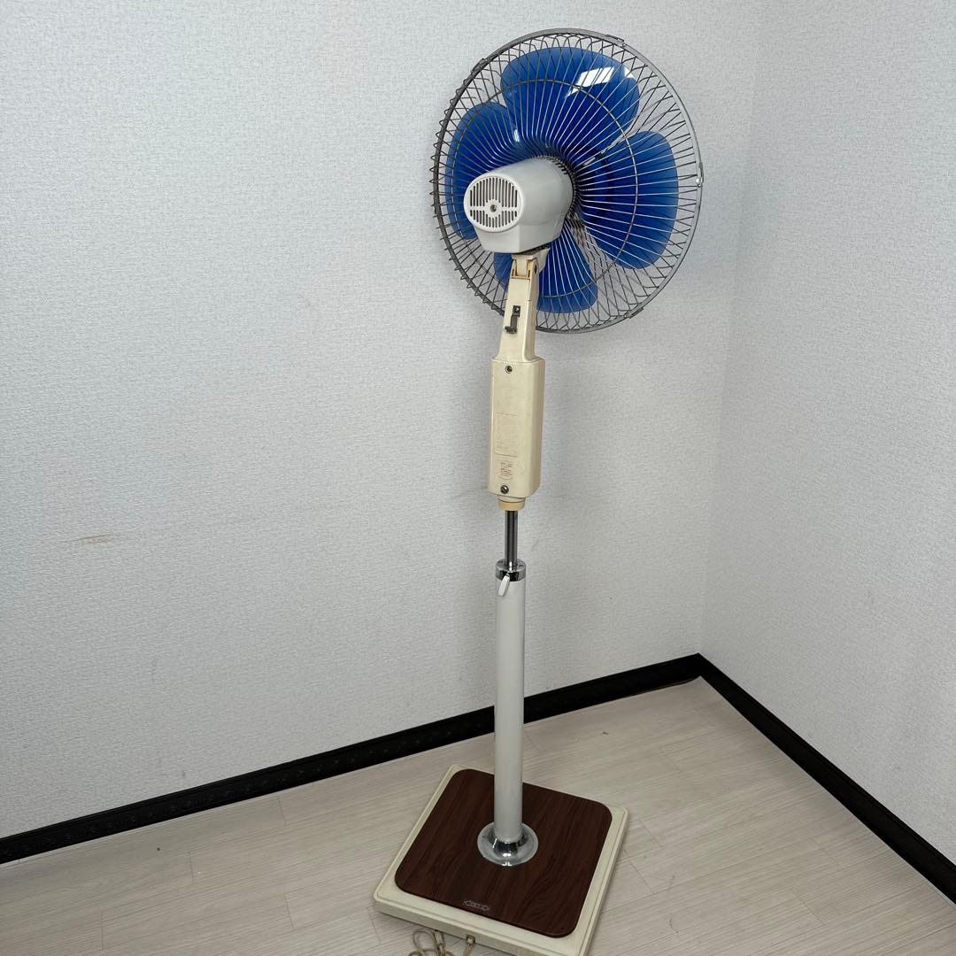 東芝 昭和レトロ 大型扇風機 S-40DE キャスター付 動作確認済み ※i1※