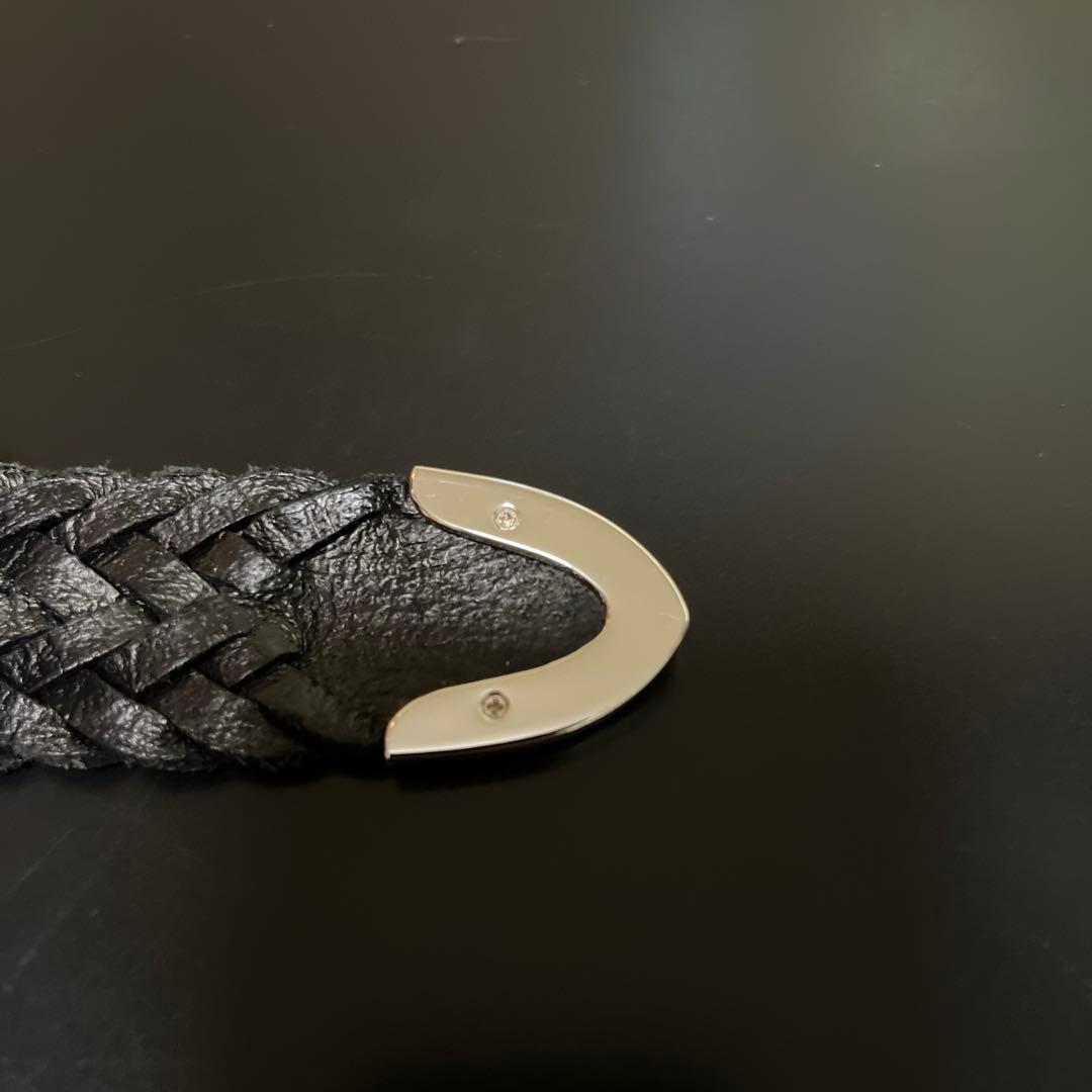 m*u様 J&M davidsonメッシュベルト ブラック 34 85