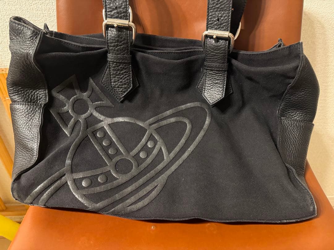 ヴィヴィアン・ウエストウッド　セルビッジ メンズトートバッグ 黒