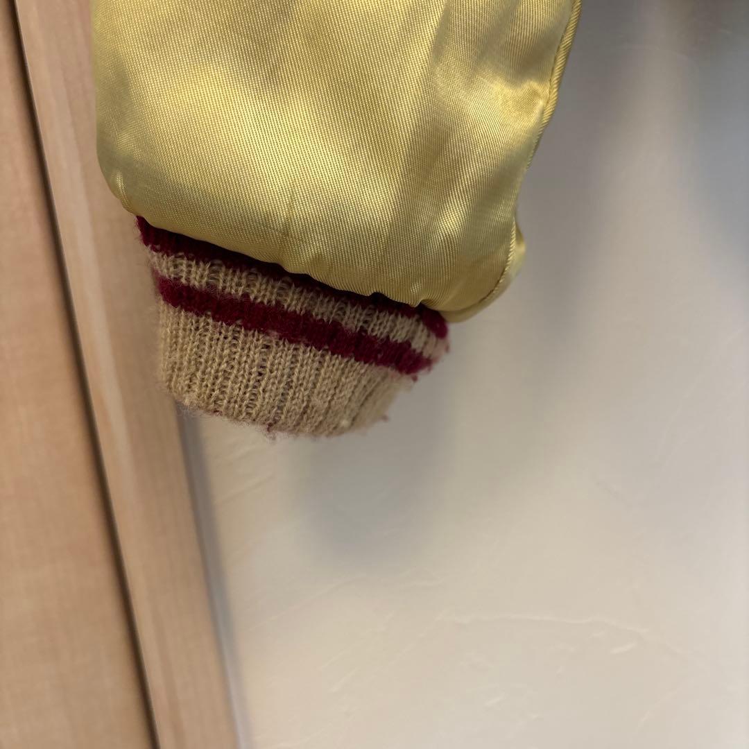 テーラー東洋　東洋エンタープライズ　スカジャン 虎と鷹の刺繍 花柄裏地