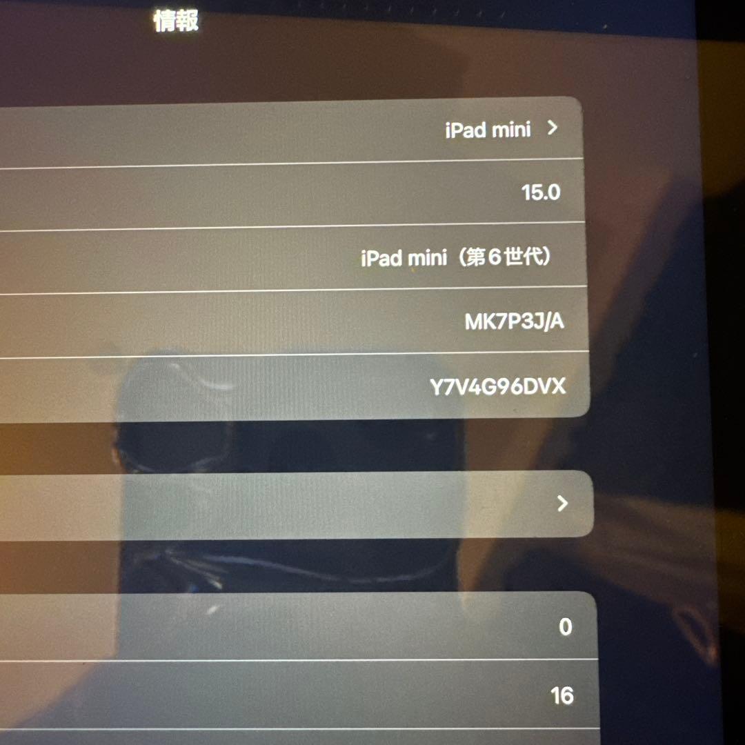ipadmini (第6世代) 激レアios15