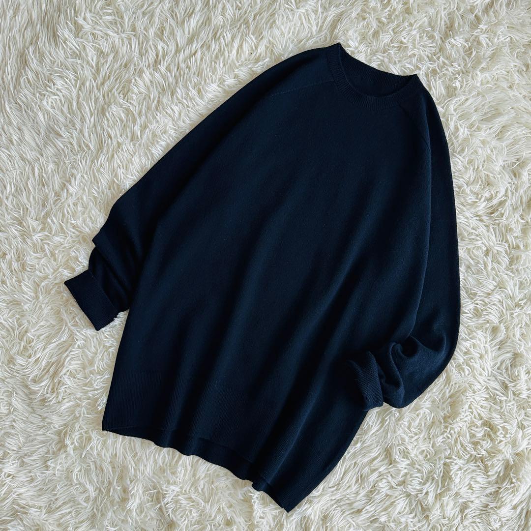 【ほぼ未使用✨】ドゥーズィエムクラス　CAPRIクルーネック ニット ネイビー