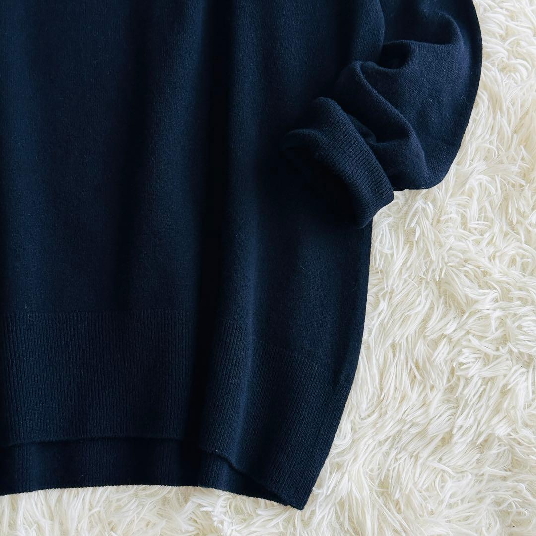 【ほぼ未使用✨】ドゥーズィエムクラス　CAPRIクルーネック ニット ネイビー