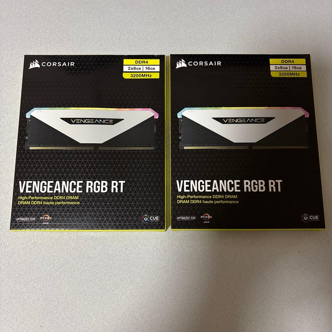 CORSAIR VENGEANCE RGB RT 16GB 2個セット