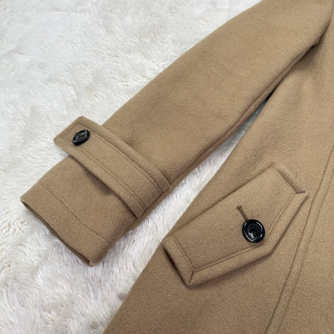 ✨美品✨ブルーレーベルクレストブリッジ ダッフルコート 赤チェック ベージュ M