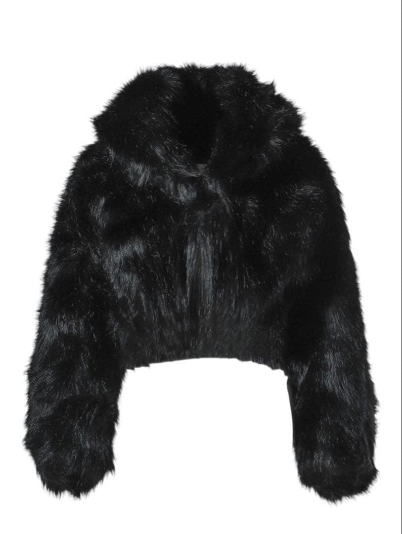 ジャケット・アウター entire studios VICINITY FUR CROP BLACK S
